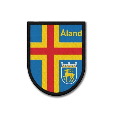 Patch Aland Finnland Schweden Insel Wappen Abzeichen Landskapet Mariehamn #38237