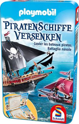 Schmidt 51429 - Playmobil - Piratenschiffe versenken Gesellschaftsspiel Kinder