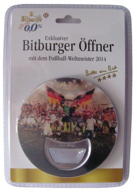 Bitburger Brauerei - Fußball Weltmeister 2014 - Flaschenöffner von Rietzenhoff