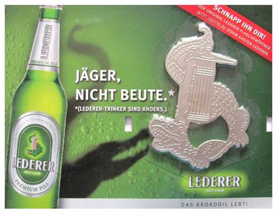 Brauerei Lederer - Krokodil als Flaschenöffner