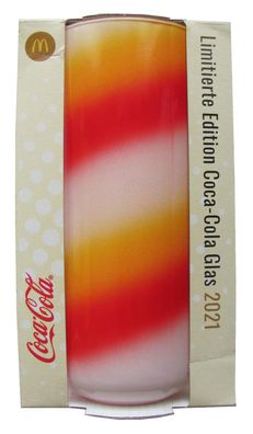 Coca Cola & Mc Donalds - Edition 2021 - 50 Jahre - Buntes Glas - 0,3 l.