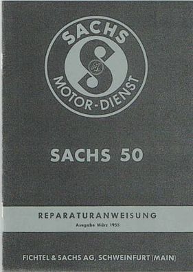 Reparaturanleitung Sachs 50 ccm, 1,25 PS und 1,5 PS 2 Gang Motor