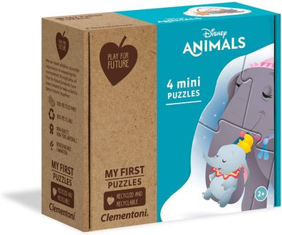 Clementoni Play for Future Puzzle - 4 Mini-Puzzle - Disney Animal Friends