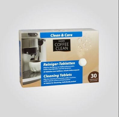 Hagners Coffee Clean Reiniger-Tabletten 30 x 2,3 g einzeln verpackt