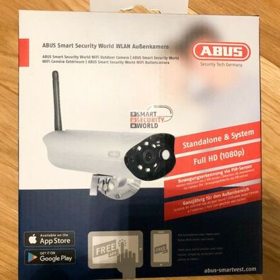 ABUS Smart Security World WLAN Tube-Kamera PPIC34520 Full HD 1080p