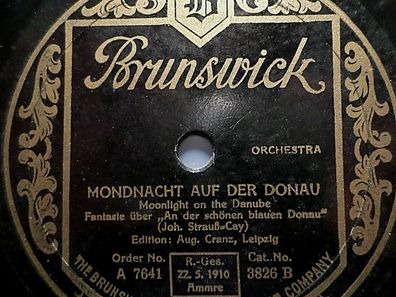 JOE GREEN´S Novelty Marimba Band "Moonlight on the Danube" 78rpm Brunswick 1928
