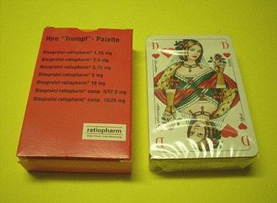 Altenburger 52 Spielkarten Französisches Blatt - Kartenspiel mit ratiopharm Werbung