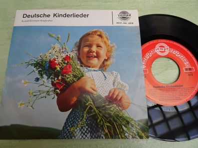 7" Single Tempo 4218 Deutsche Kinderlieder Rudolf Kirmeyer Kinderchor