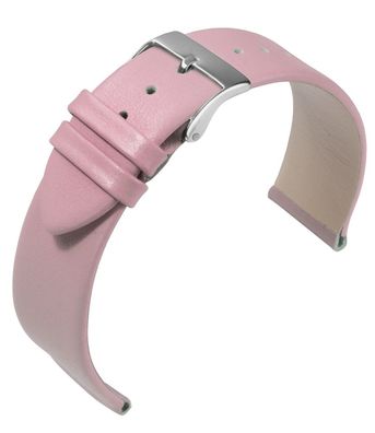 Eulit Nappa Fashion > Uhrenarmband rosa hautfreundlich Kalbsleder matt