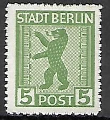 Alliierte Besetzung Berlin und Brandenburg postfrisch Michel-Nummer 1B