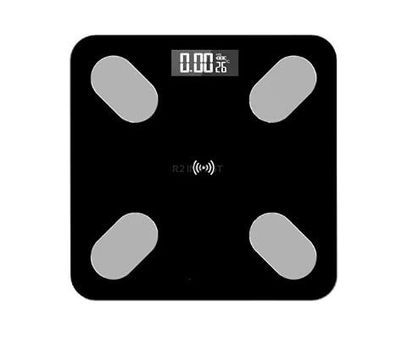 Balance Bluetooth schwarz, Waage max 180kg mit 8 Körperdaten BMI / Körperfett / APP