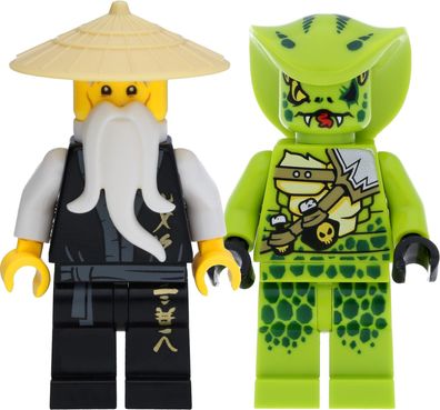 LEGO Ninjago Minifiguren Set mit Sensei Wu und der Giftnatter Lasha (Legacy)