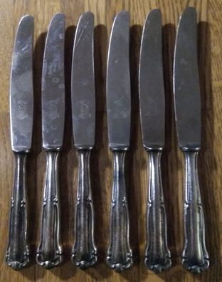 GES Solingen 1 Messer versilbert 100er Silberauflage rostfrei 21cm
