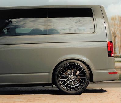 Twin Monotube Felge für VW T5 T6 9x20 ET39 schwarz seidenmatt 20.2 deep concave