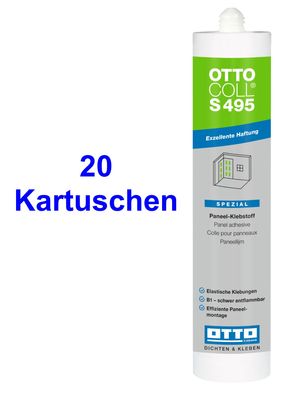 Ottocoll® S495 20 x 310 ml Paneel-Klebstoff Für innen und außen Exzellente Haftung