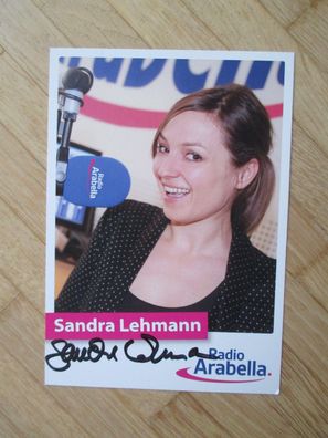 Radio Arabella Moderatorin Sandra Lehmann - handsigniertes Autogramm!!!