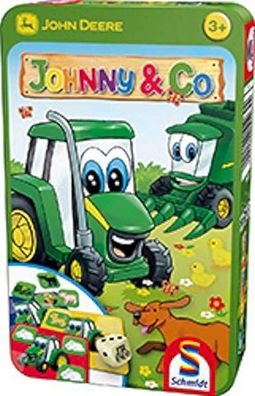 Schmidt 51264 - Such- und Sammelspiel - Johnny & Co Kinderspiel Kinder Trecker
