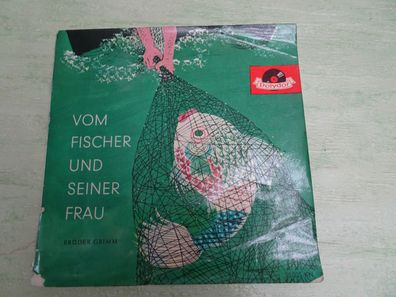 7" Tonbuch Bilderbuch Polydor 50035KN Grimm Eduard Marks Vom Fischer und seiner Frau