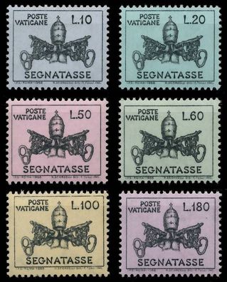 Vatikan Portomarken Nr 19-24 postfrisch SF61BFE