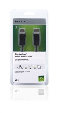 Belkin Displayport Kabel, DP-M - DP-M, 3m