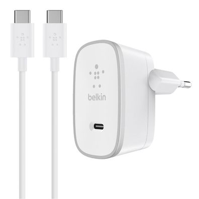 Belkin USB-C-Netzladegerät 15W mit USB-C-/ USB-C-Kabel 1.5m - Weiss