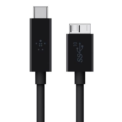 Belkin USB 3.1 SuperSpeed+ Kabel, USB-C auf USB-micro B, bis zu 10 GBit-s, 3A, 1m,