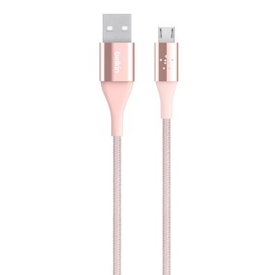 Belkin DuraTek Micro-USB/ USB Kabel, 1.2m, rose-gold