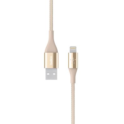 Belkin DuraTek Lightning-Kabel mit Kevlar, 1.2m, Gold