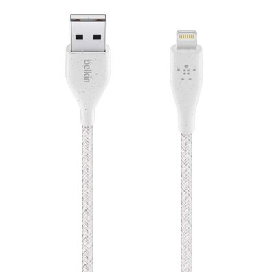 Belkin Duratek Plus Lightning auf USB A Kabel 3m - Weiss