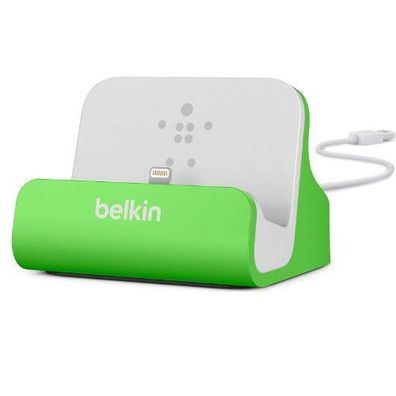 Belkin Lightning-Dock mit festem 1.20m USB-Kabel - Grün