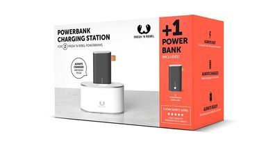 Fresh n Rebel Powerbank Charging Station Kit Ladestation + 1x 6.000 mAh Powerbank -