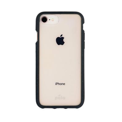 Pela Case Clear Eco Friendly Case für Apple iPhone 6/6s/7/8/ SE 2G - Clear/ Schwarz