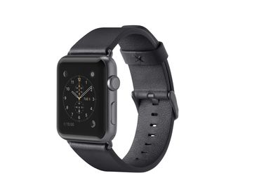BELKIN Lederband Uhrenarmband für Apple Watch 38mm - Schwarz