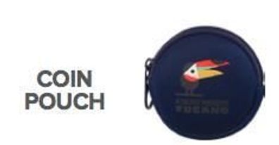 Tucano Shake Coin Pouch für Zubehör aus Neopren - Mendini Design - Blau