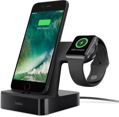 BELKIN PowerHouse Charge Dock für Apple Watch und iPhone - Schwarz
