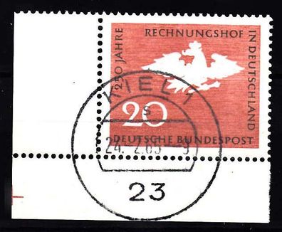 1964 Bund Rechnungshof MiNr. 452, Ecke 3, Rundstempel