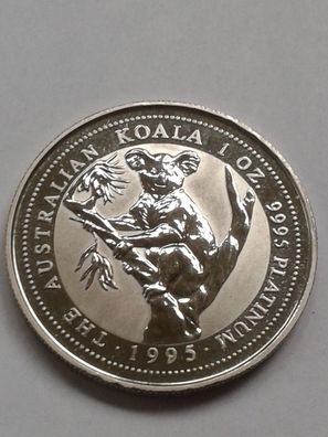 100$ 1995 Australien Koala 1 Unze 31,1g reines 9995er Platin 100 Dollars 1995 Platin