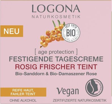 Logona Age Protection Festigende Tagescreme Rosé- 50ml