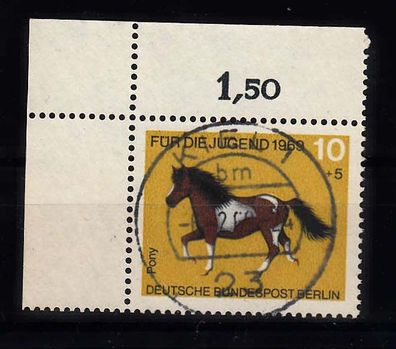 1969 Bund MiNr. 578, Ecke 1, Ersttags-Vollstempel