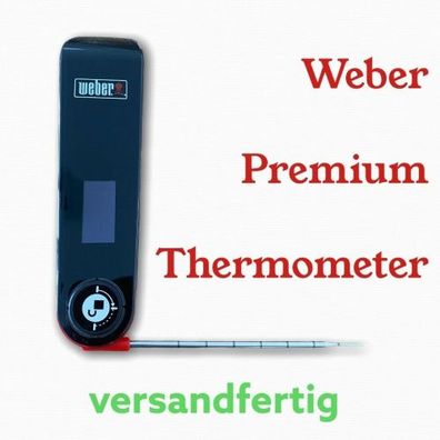 Weber Fleischthermometer 6752 Premium SnapCheck Thermometer klappbar Grill