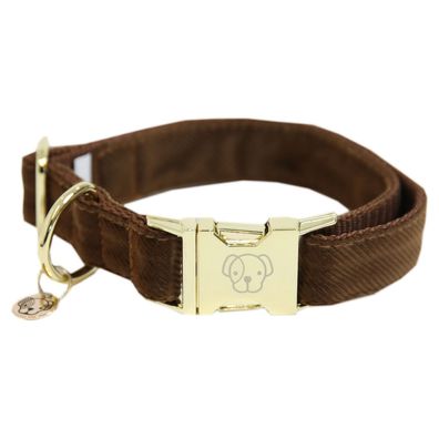 Kentucky Dogwear Halsband Dog Collar "Corduroy" - Brown