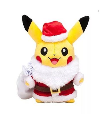 Pokemon Santa Pikachu Weihnachten Plüsch Figur Stofftier Kuscheltier Plush 25 cm NEU
