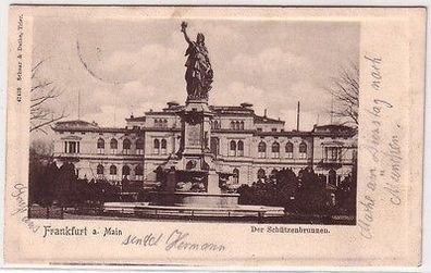67356 Ak Frankfurt am Main der Schützenbrunnen 1902