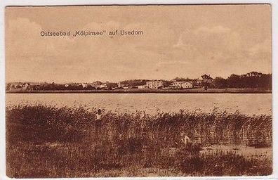 67732 Ak Ostseebad "Kölpinsee" auf Usedom um 1920