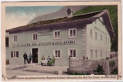 67617 Ak Wengle bei Bichlbach Gasthof und Pension zum goldenen Hirschen um 1920