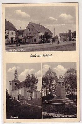 67510 Mehrbild Ak Gruß aus Koßdorf Gastwirtschaft usw. 1940