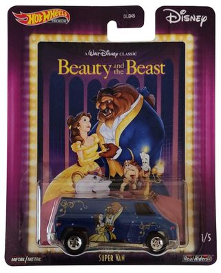 Mattel GJR29 Hot Wheels Premium Disney Beauty and the Beast Super Van Spielzeuga