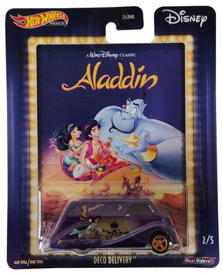 Mattel GJR23 Hot Wheels Premium Disney Aladdin Deco Delivery Van Spielzeugauto m