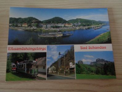 6235 Postkarte, Ansichtskarte Elbsandsteingebirge Bad Schandau