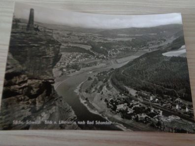 6238 Postkarte, Ansichtskarte- Blick vom Lilienstein nach Bad Schandau